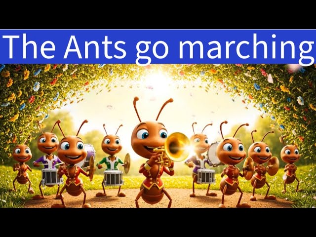 The Ants Go Marching 🐜| Cartoon Ant Adventure in 4K img